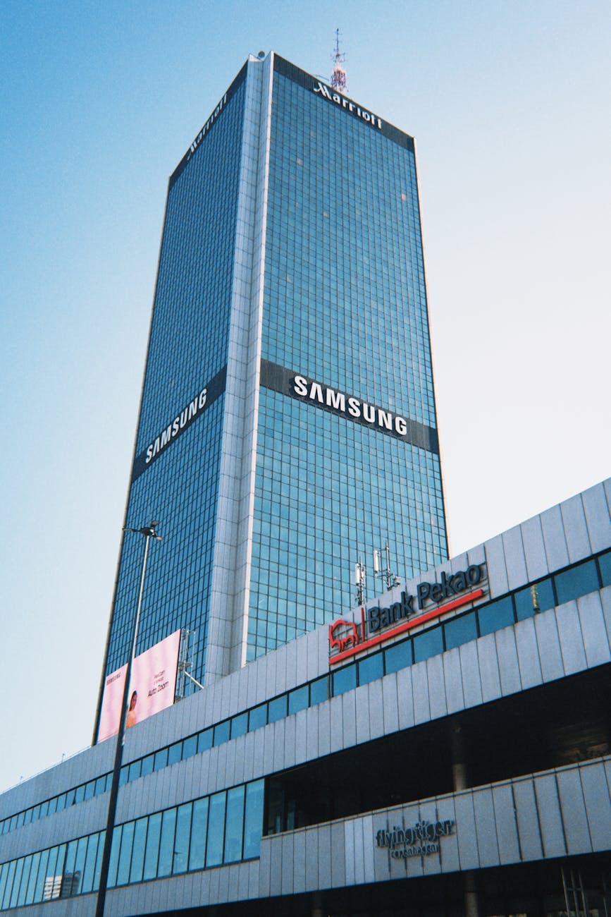 modern skyscraper in warsaw poland
